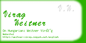 virag weitner business card